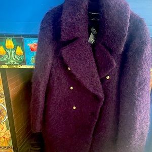 Club Monaco boucle’ cocoon coat, XS/Petite